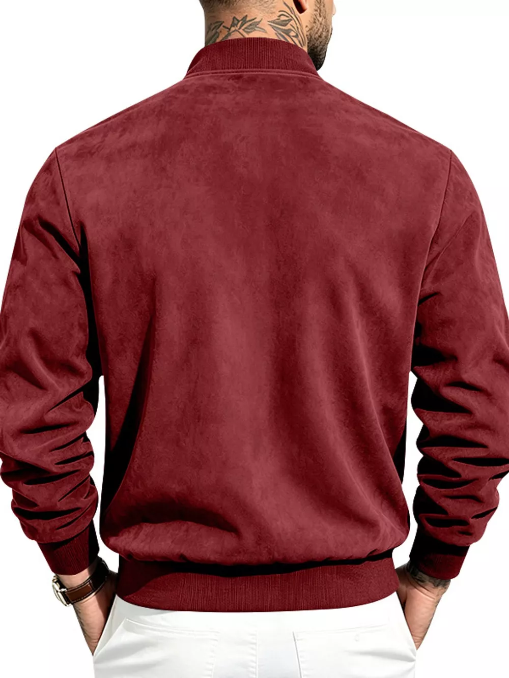 Men's Full Size Zip Up Long Sleeve Jacket Plus Size, image 26