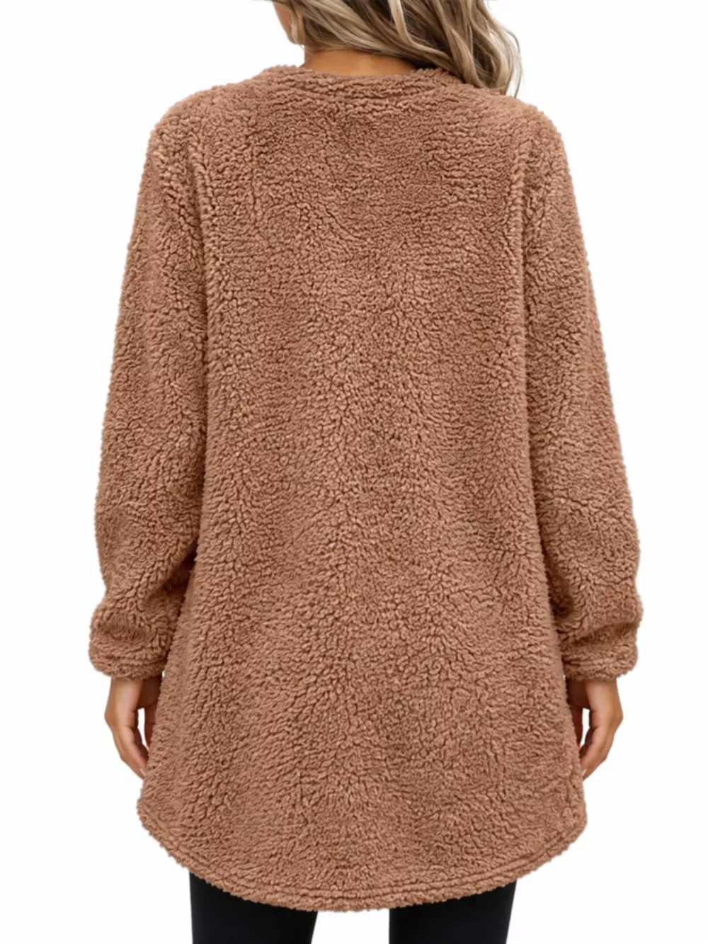Full Size Fleece Dropped Shoulder Sweatshirt Plus Size, image 16