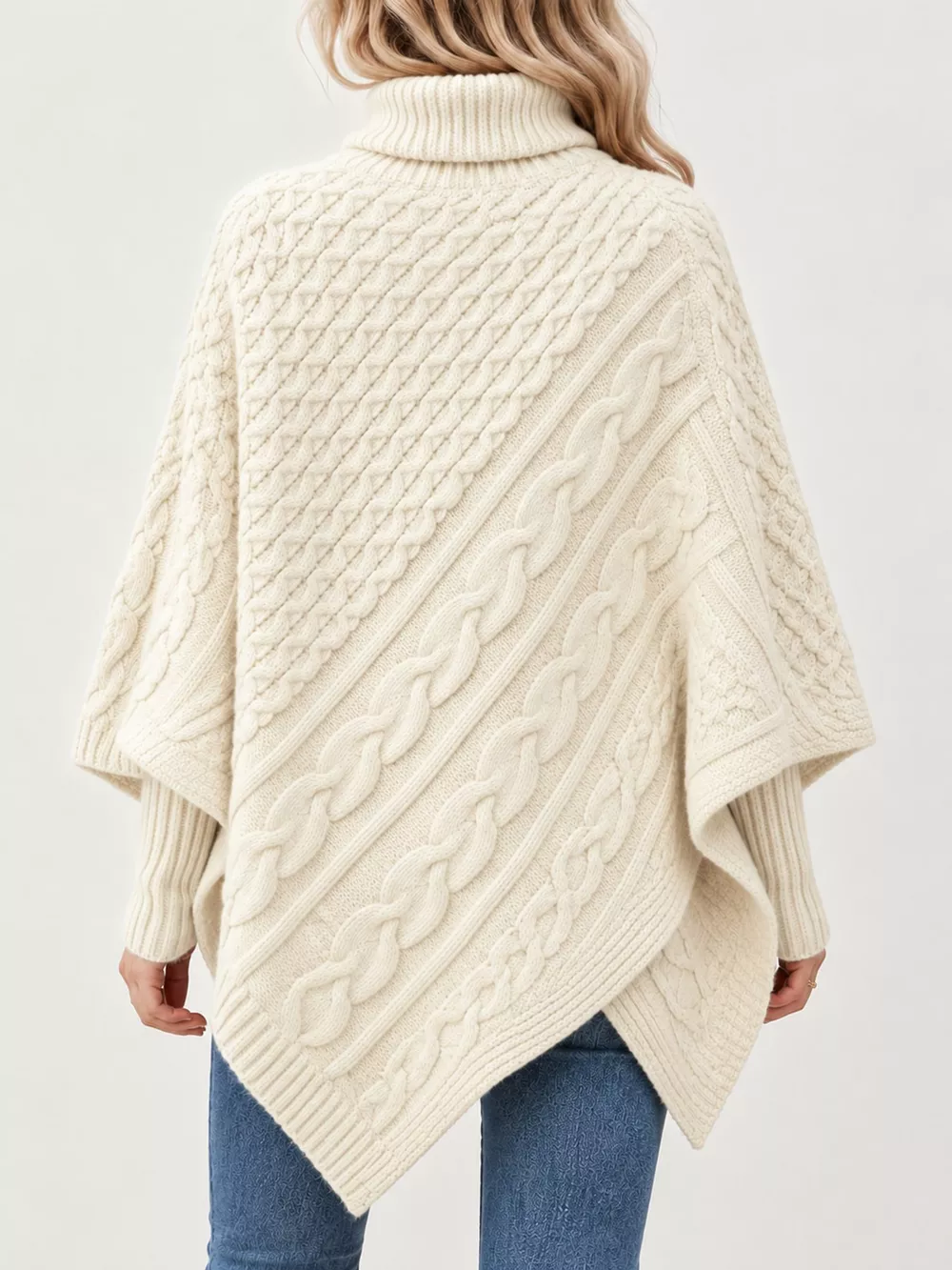 Turtleneck Cable-Knit Sweater, image 27