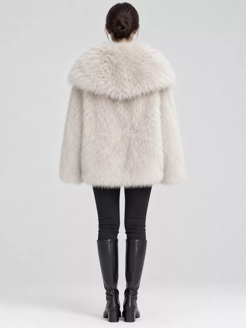 Fox Fur Collar Winter Outerwear, image 35
