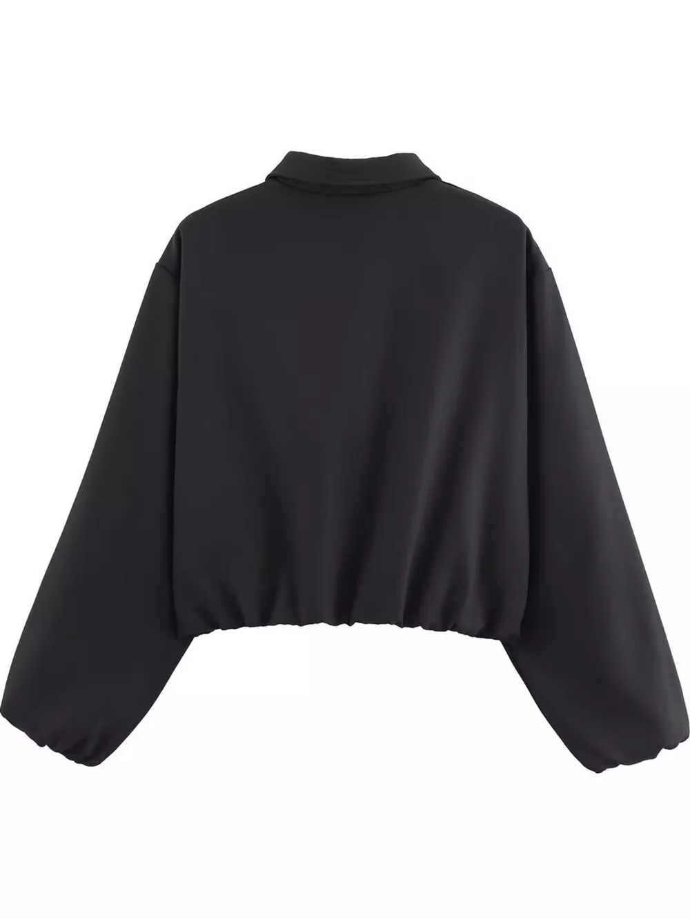Cropped Zip-Up Jacket, image 3