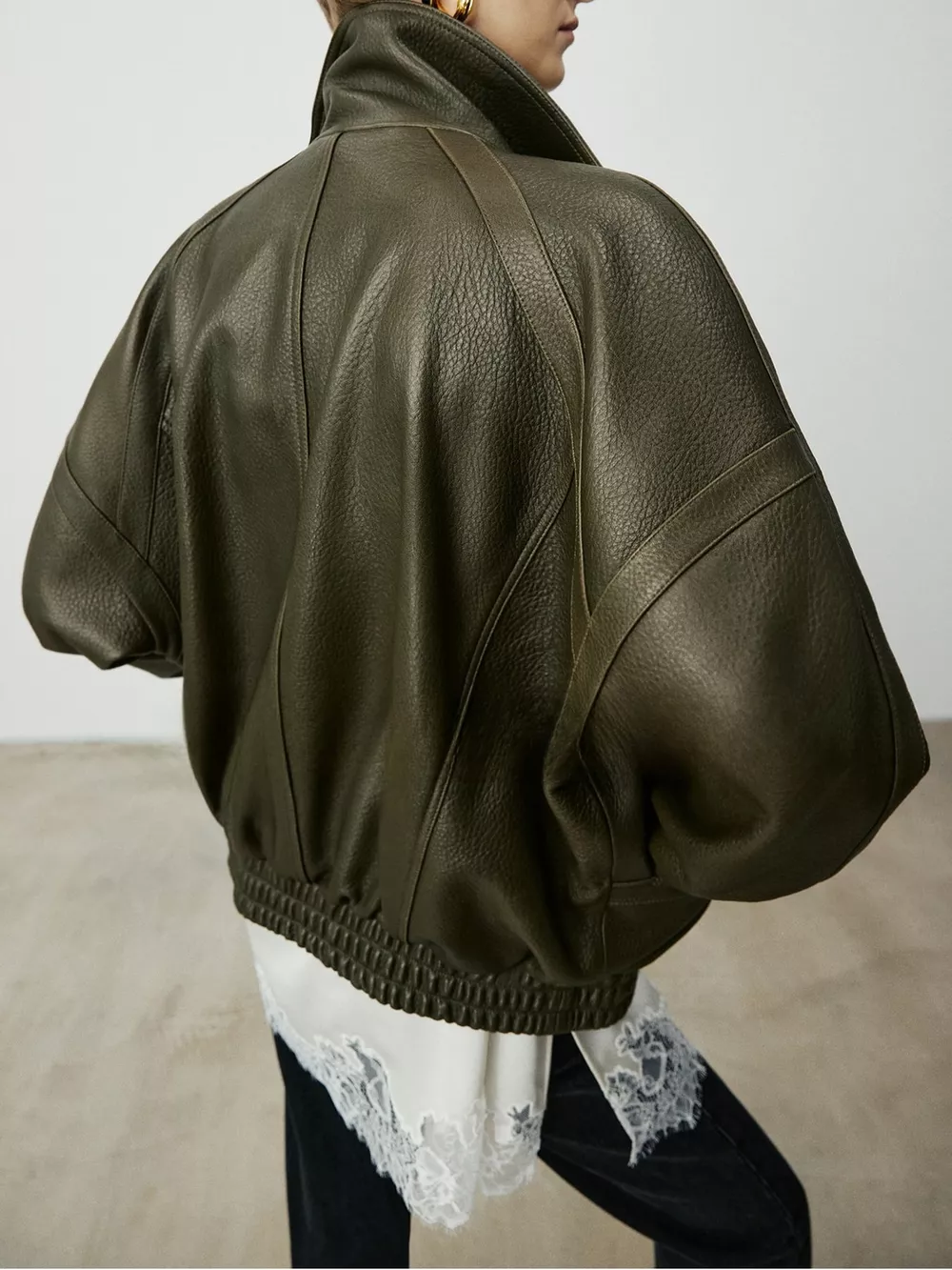 Snap Down Leather Jacket, image 22