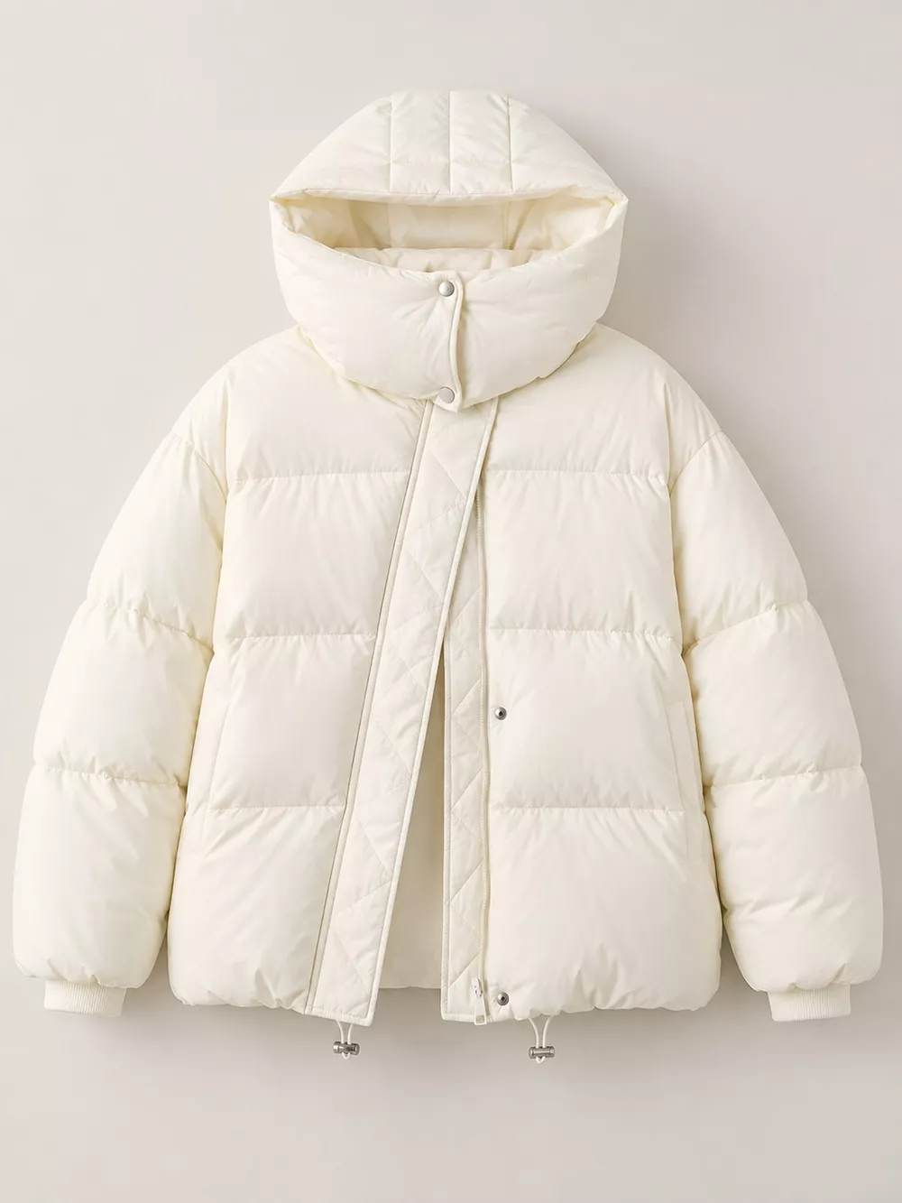 Quilted Hooded Puffer Jacket, image 17