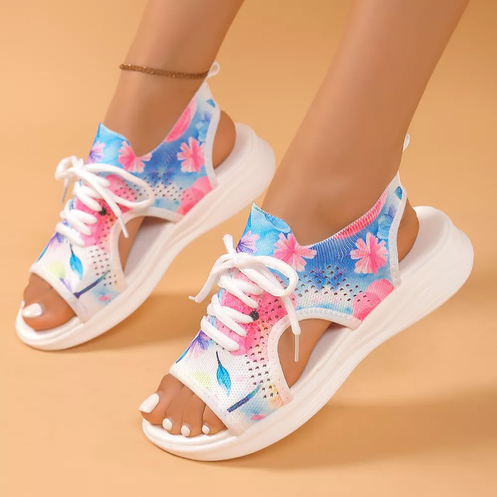 Tie-Dye Breathable Mesh Sandals, image 7