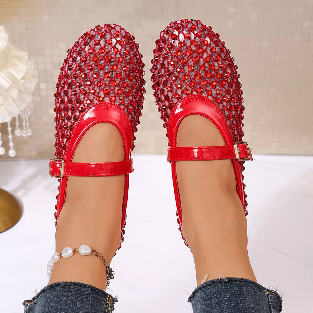 Sparkling Mesh Mary Jane Sneakers, image 6