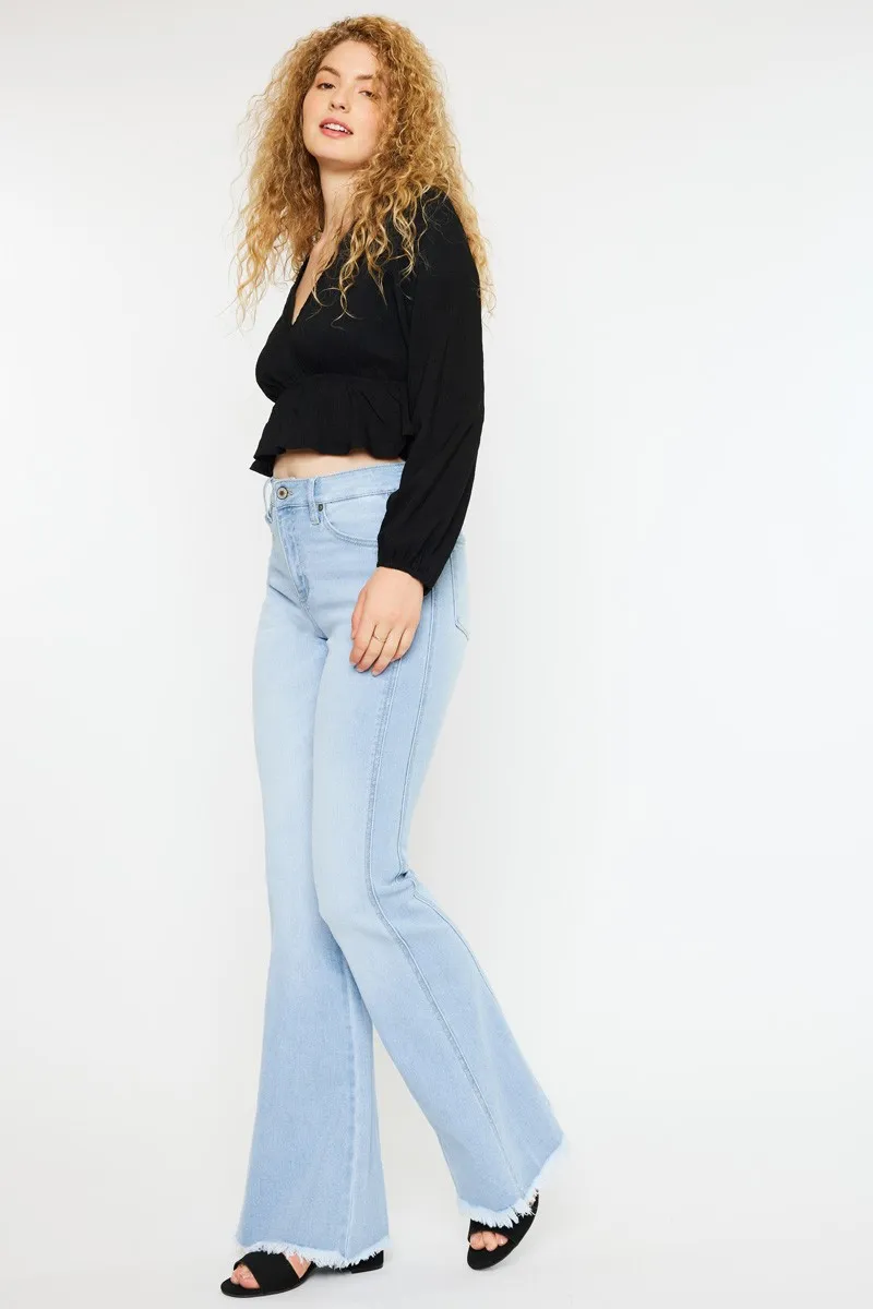 High Rise Curvy Flare Jeans, image 4