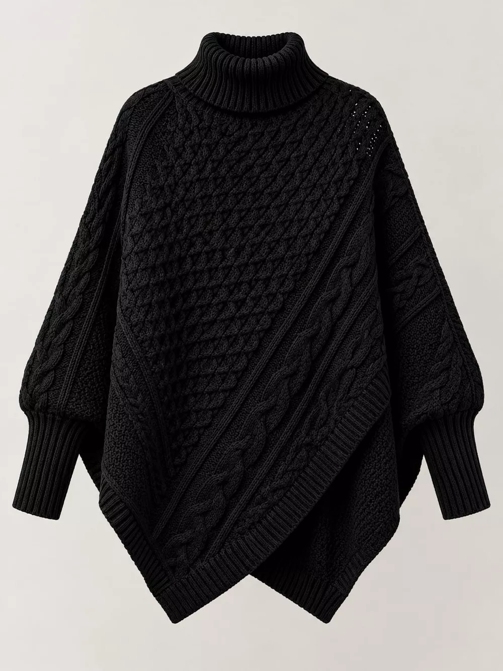 Turtleneck Cable-Knit Sweater, image 16