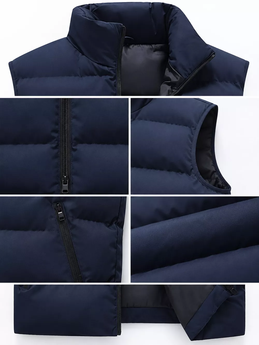 Men's Plus Size Lightweight Zip Up Puffer Vest, image 12