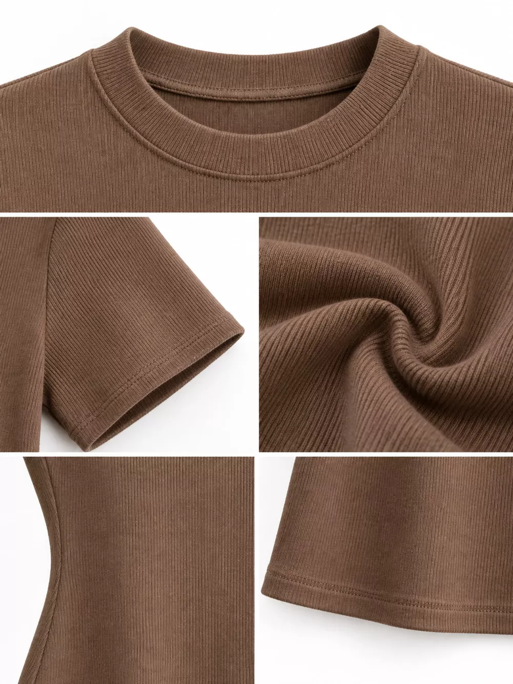 Slim-Fit Crew Neck Basic T-Shirt, image 30