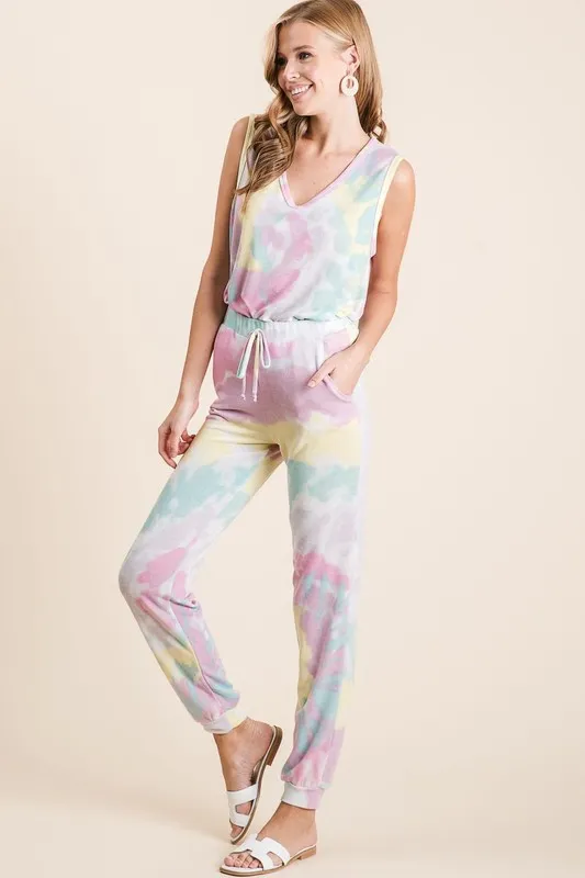 Tie Dye French Terry Casual Pants, image 9