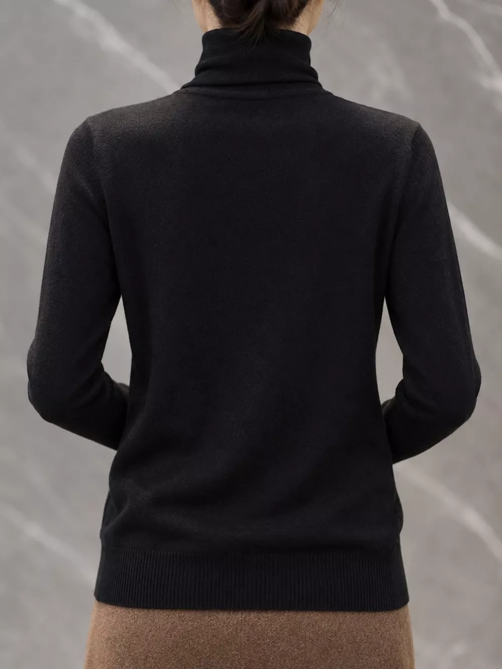 Full Size Slim-Fit Turtleneck Knit Top Plus Size, image 13