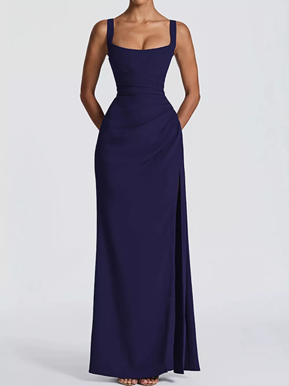 Sleeveless High-Slit Evening Maxi Dress, image 15