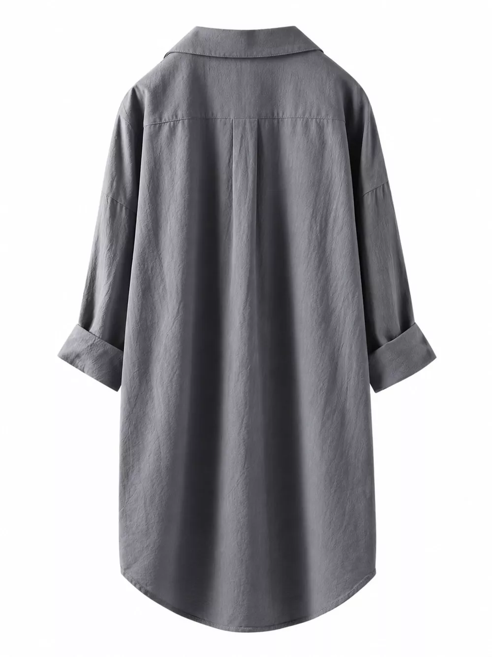 Full Size Casual Button-Down Shirt with Dual Chest Pockets Plus Size, image 21