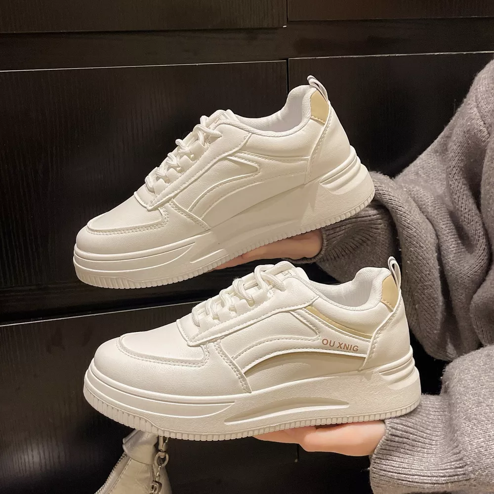 Classic Lace-Up Platform Sneakers, image 3