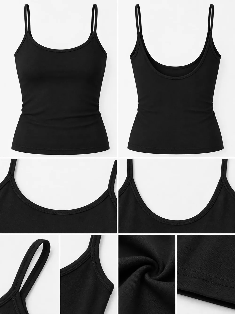Slim-Fit Scoop Neck Cami, image 6