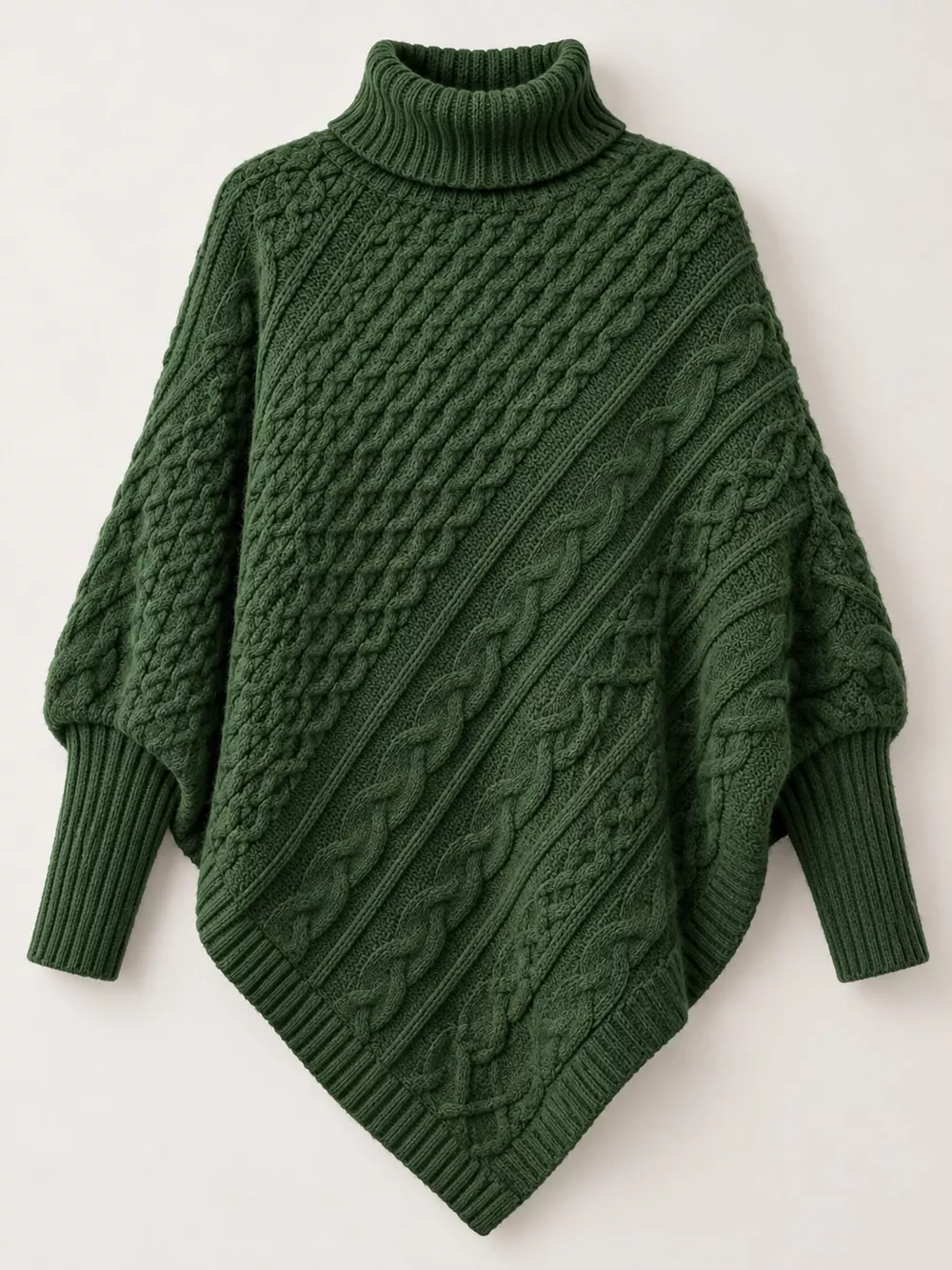 Turtleneck Cable-Knit Sweater, image 11