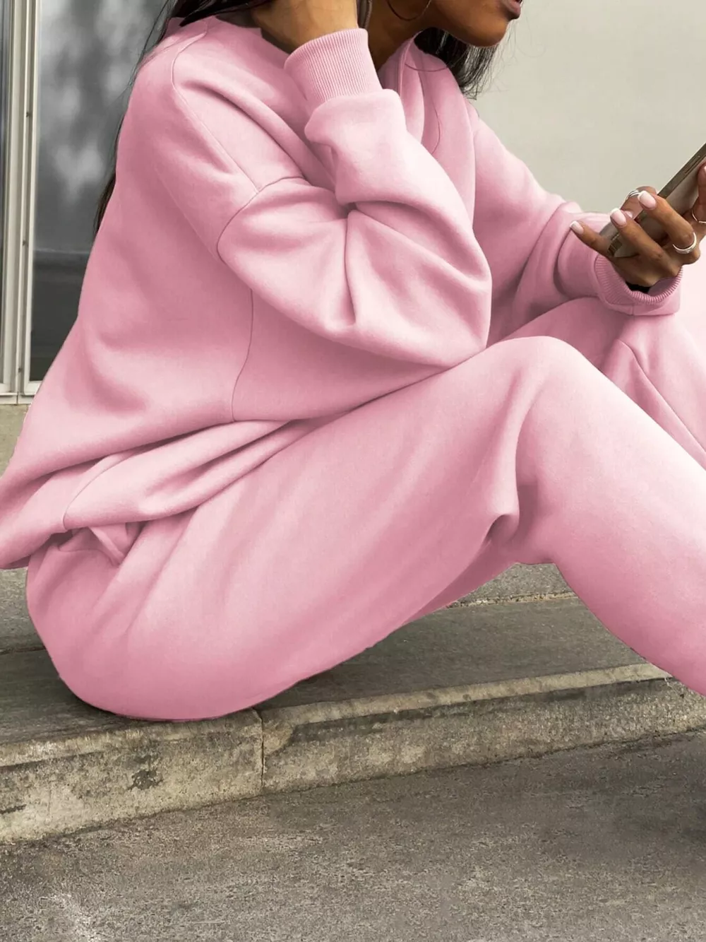 Half-Zip Sweatshirt and Joggers Set, image 22