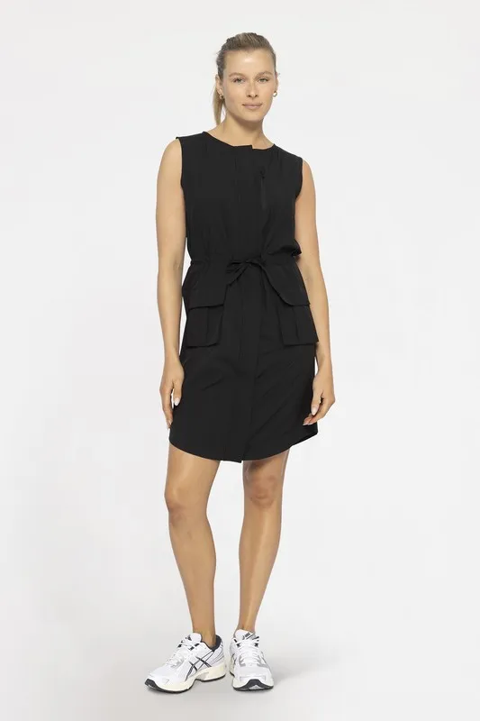 Versatile Drawstring Waist Tank Dress