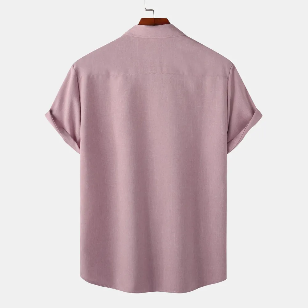 Men's Plus Size Button Up Short Sleeve Shirt, image 13