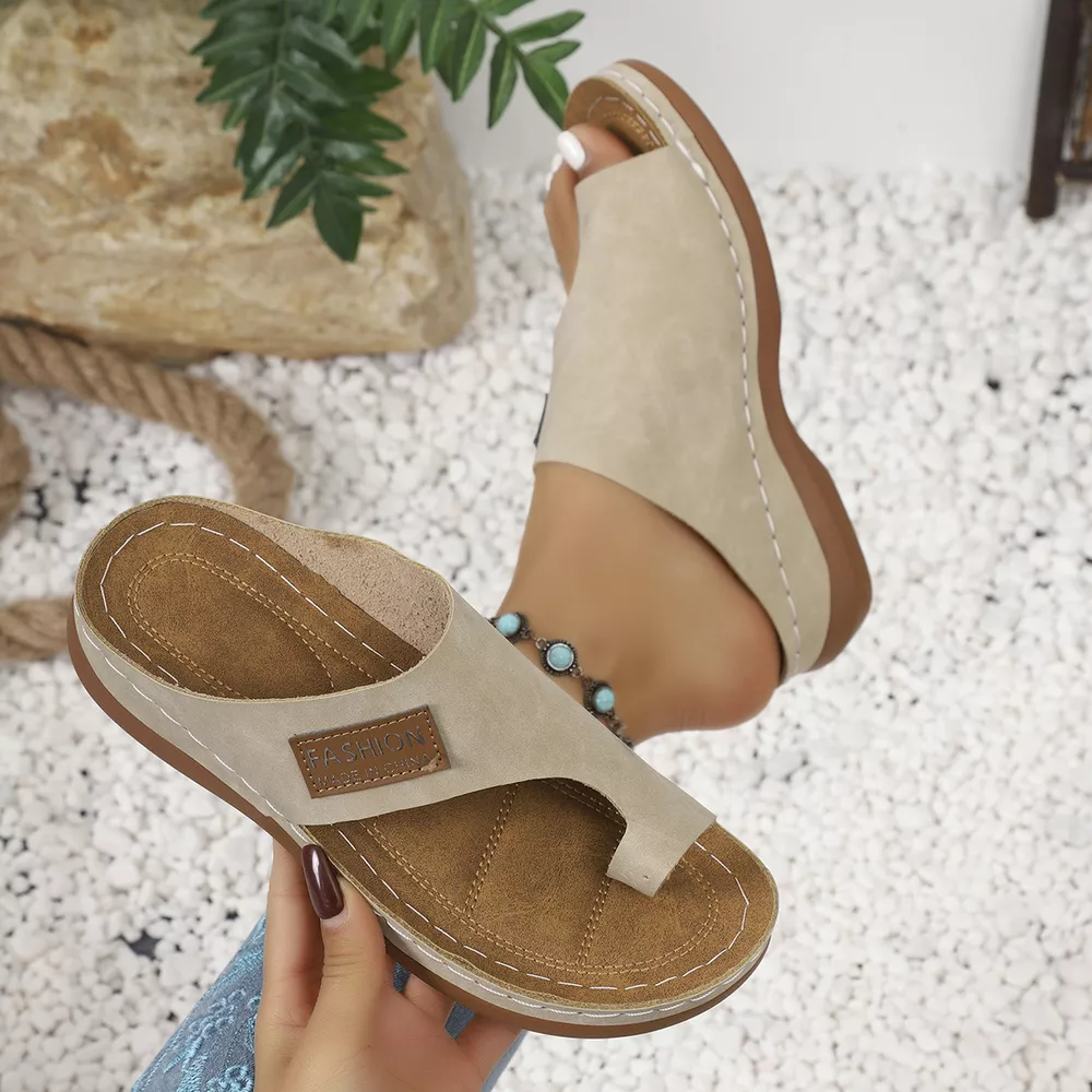 Toe Loop Flats Sandals, image 11