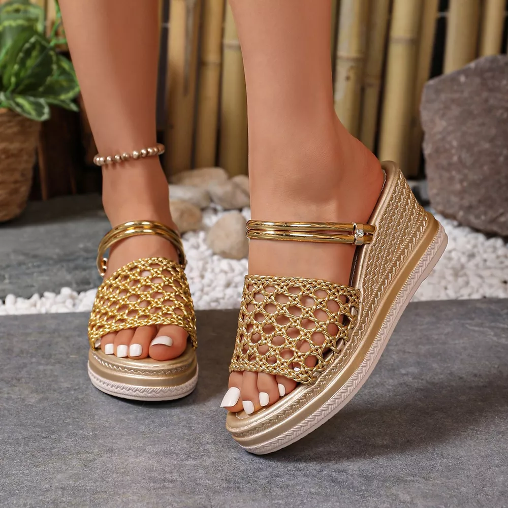 Open Toe Wedge Sandals, image 3