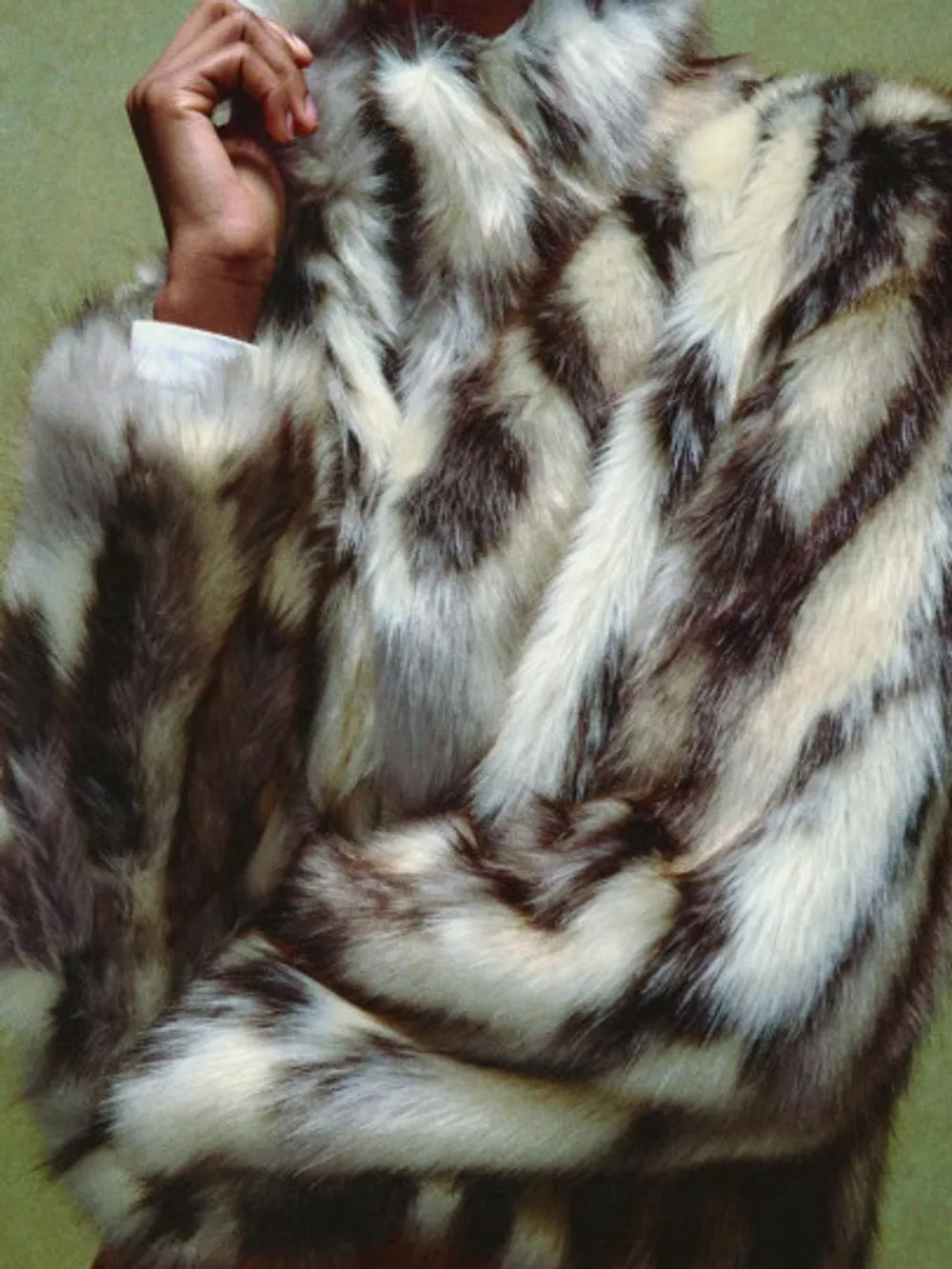 Faux Fur Long Sleeve Winter Outerwear, image 4