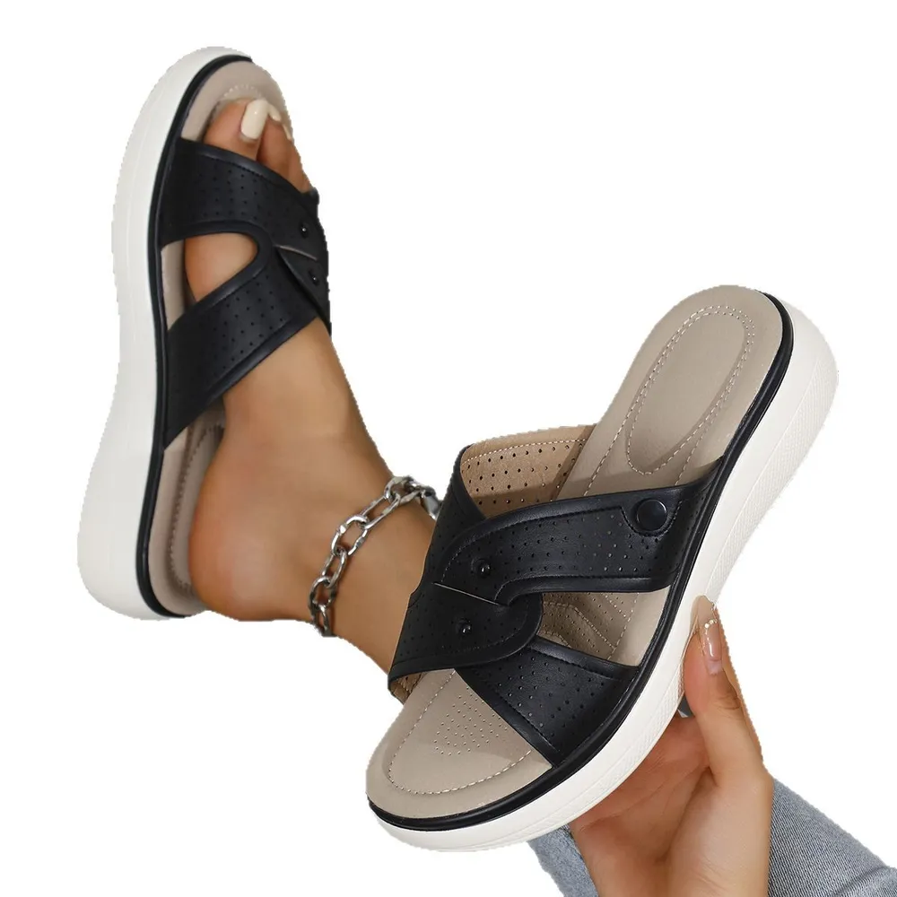 Open Toe Wedge Sandals, image 9