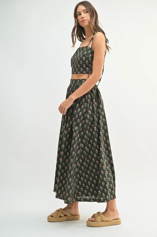 Floral Crop Top and Skirt Set, image 6