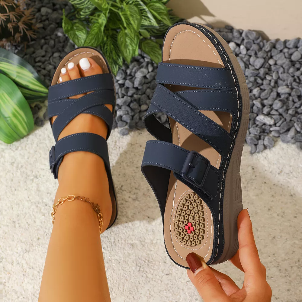Open Toe Wedge Sandals, image 5