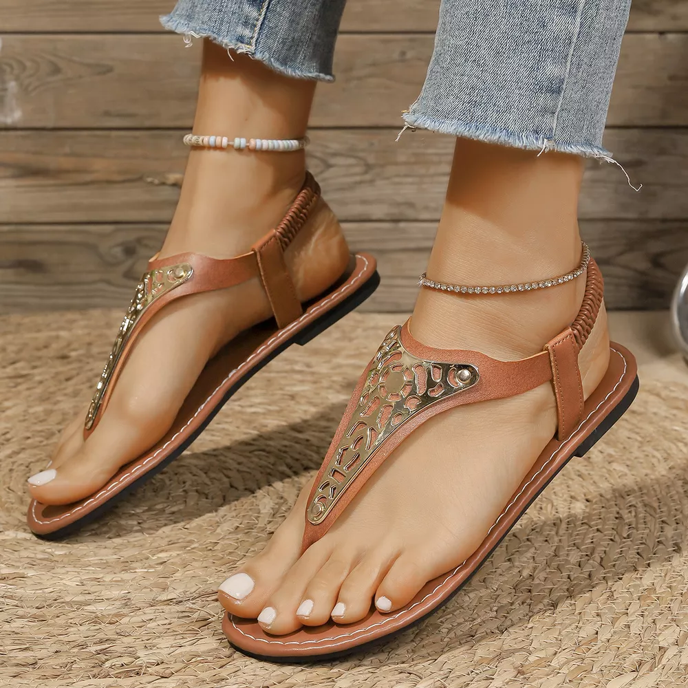 Toe Post Flats Sandals