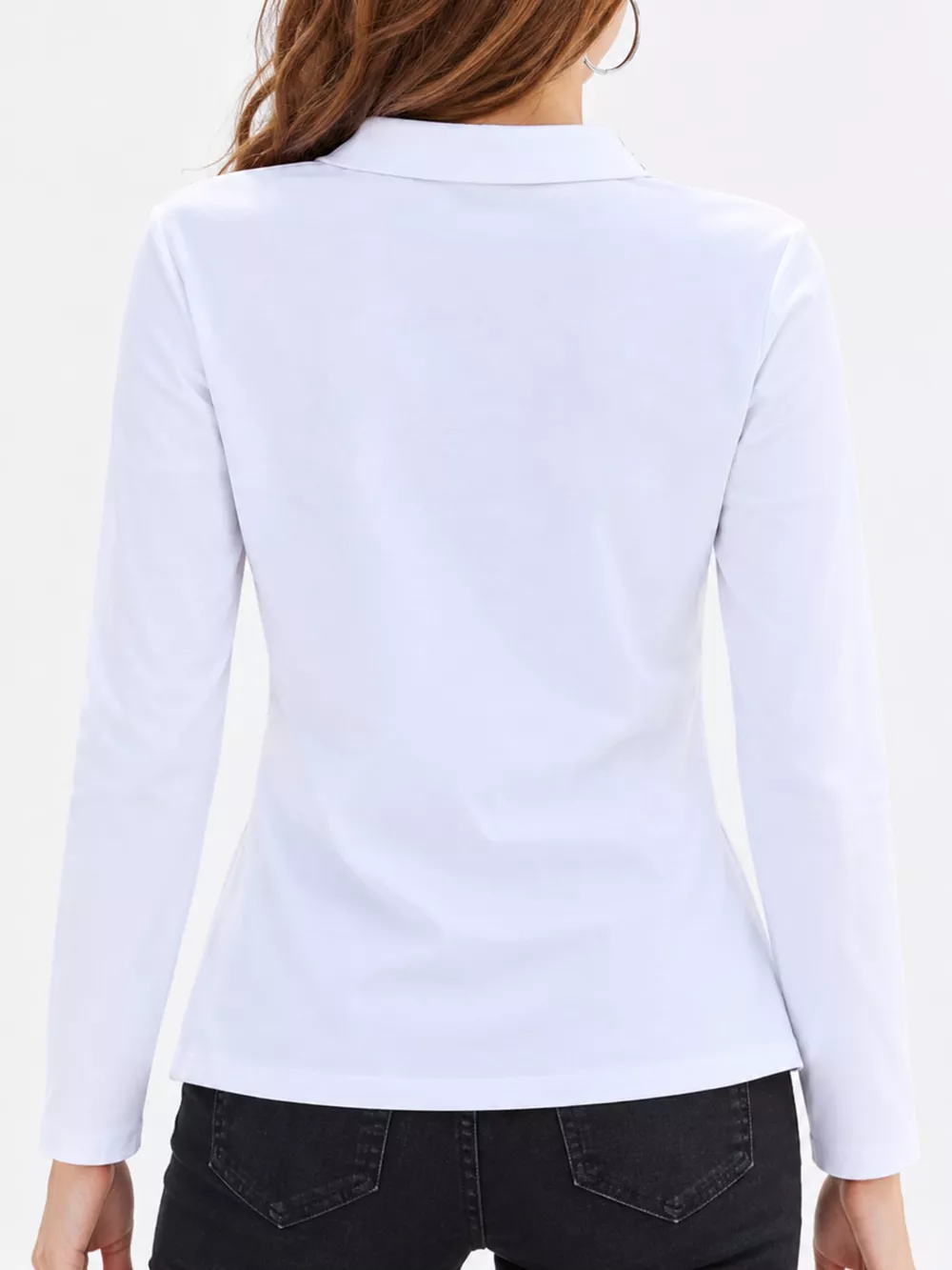 Full Size Button-Down Long Sleeve Shirt Plus Size, image 6