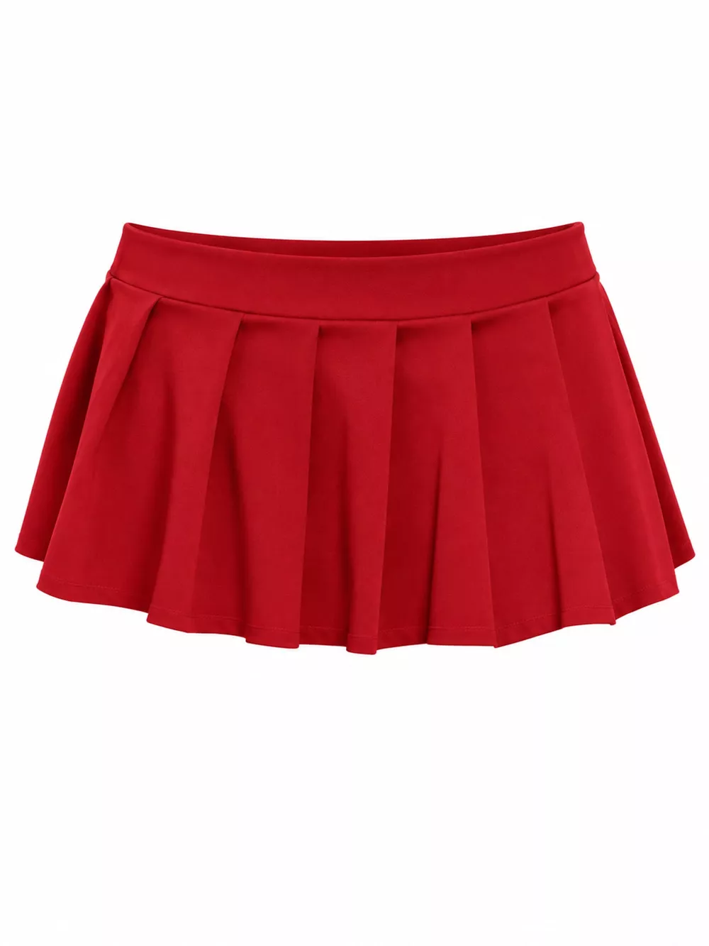 Low Waist Pleated Micro Mini Skirt, image 7
