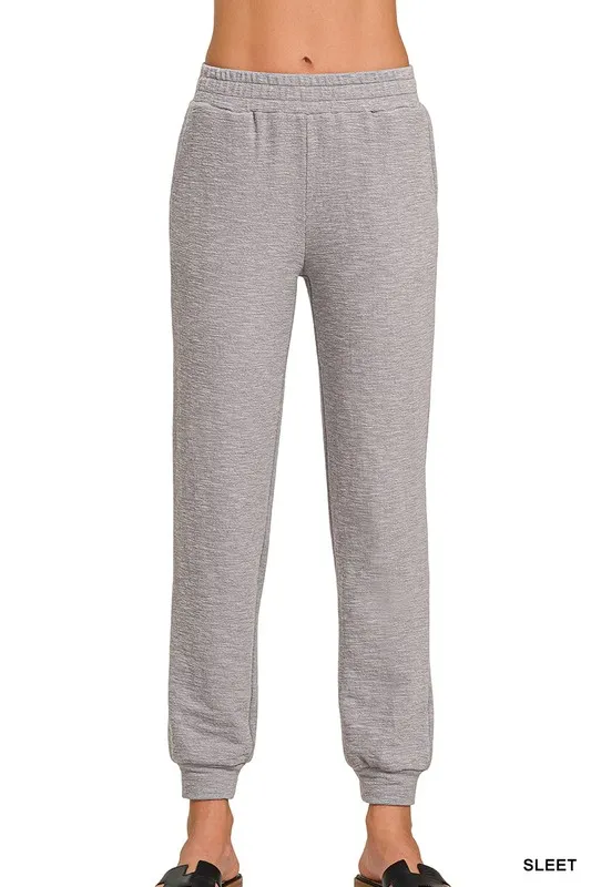 Cotton Slub Jogger Pants