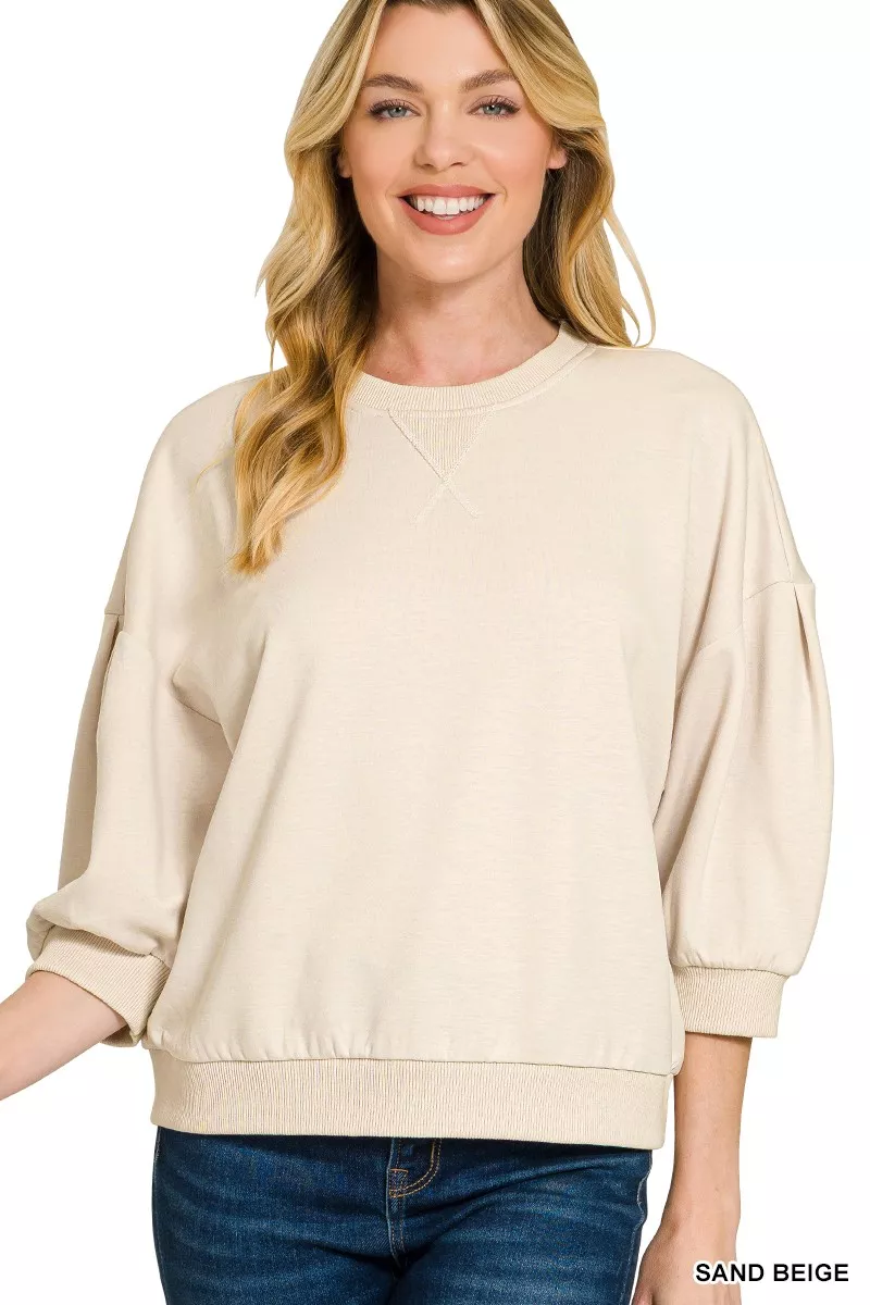 Scuba Dolman Sleeve Sweatshirt