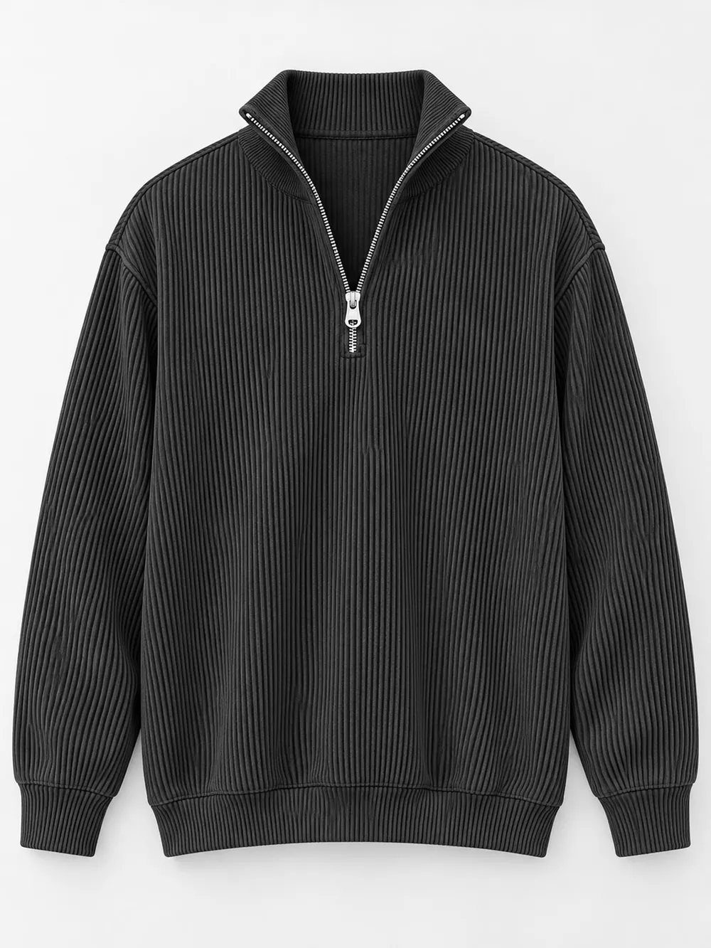 Men's Full Size Quarter-Zip Long Sleeve Sweatshirt Plus Size, image 44