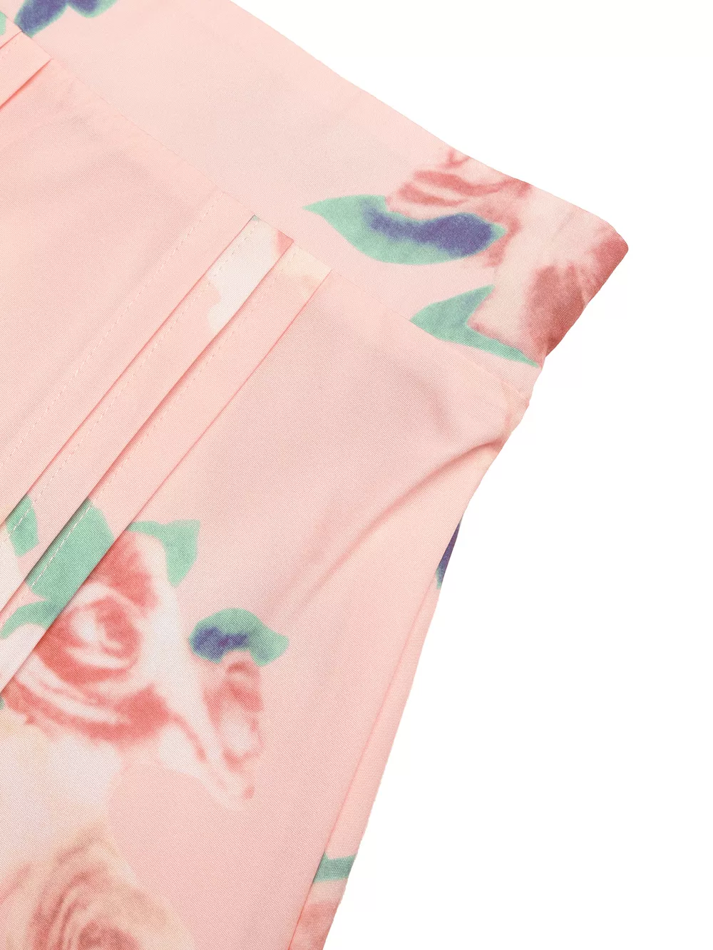 Round Neck Top and Floral Print Skirt Two-Piece Set, image 11