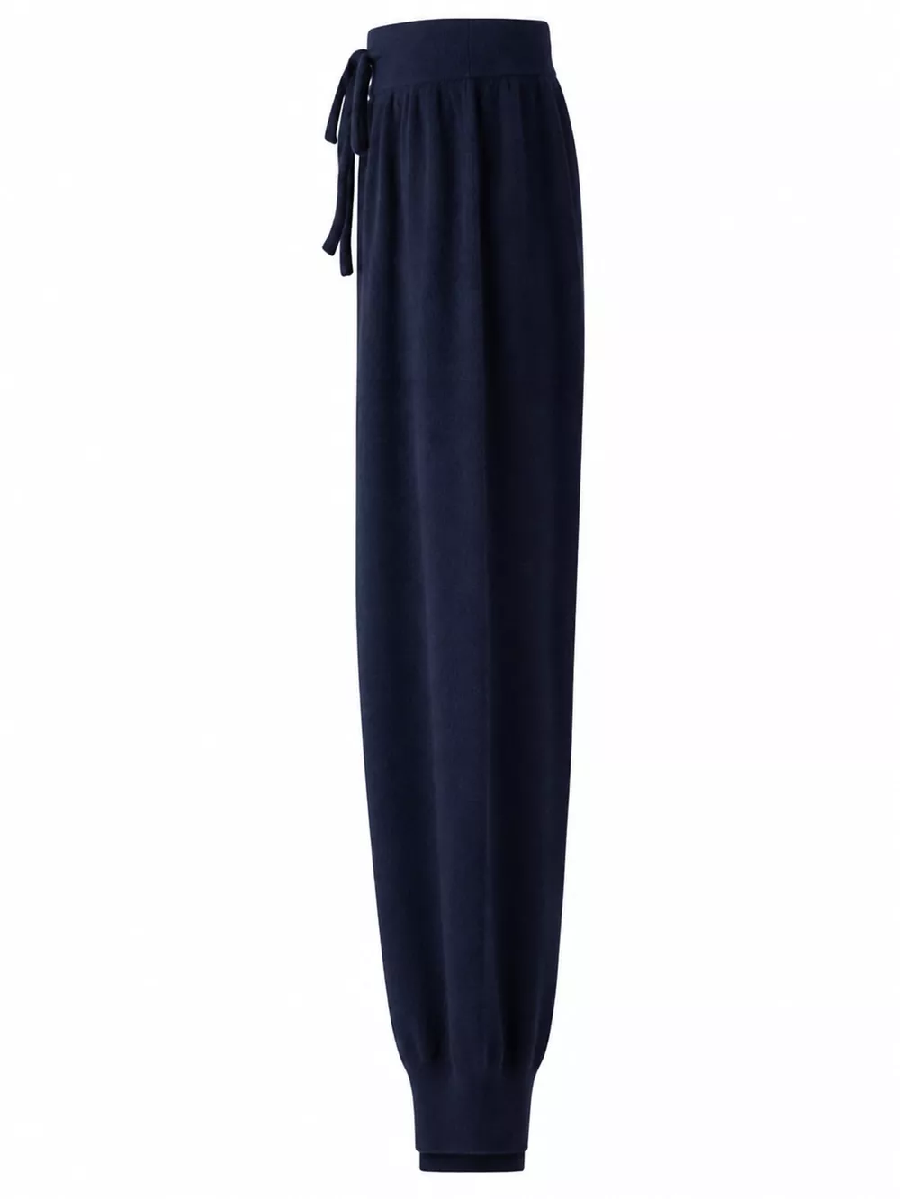 High-Waisted Drawstring Wool Sweater Pants, image 2