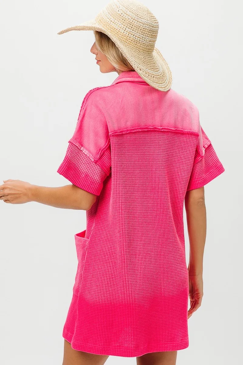 Dip Dye Mineral Washed Knit Dress, image 4