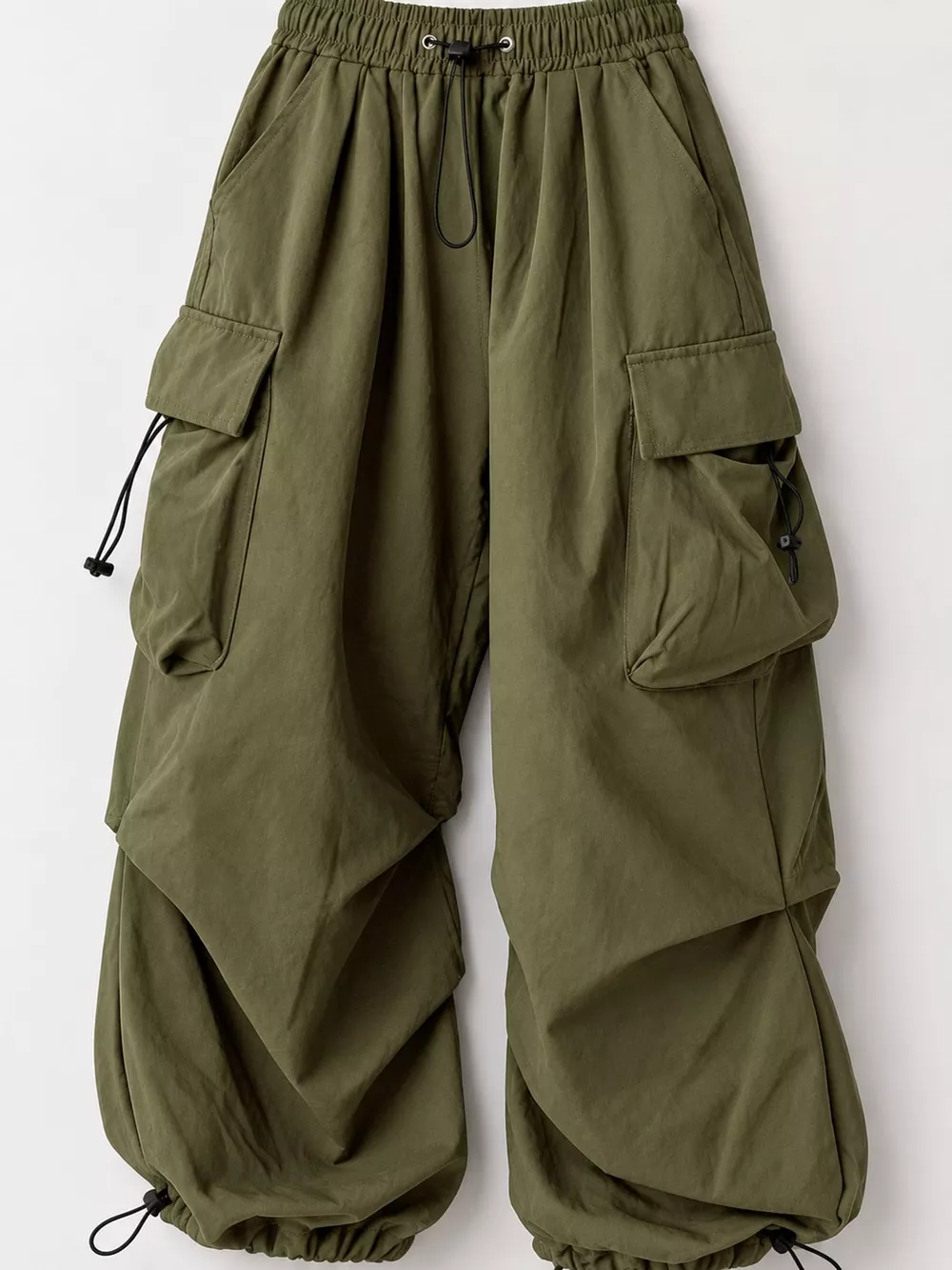 Full Size Drawstring Cargo Pants Plus Size, image 16
