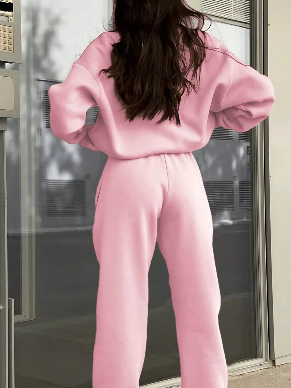 Half-Zip Sweatshirt and Joggers Set, image 23