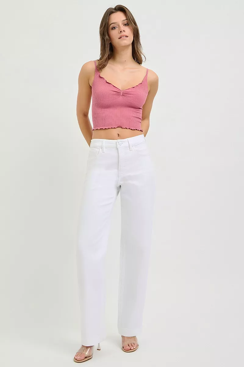 Full Size High Rise Wide Baggy Pants Plus Size, image 6