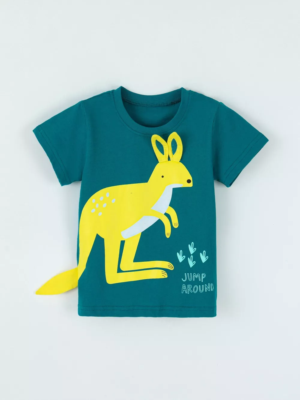 Children's Kangaroo Graphic Round Neck Tee, image 2