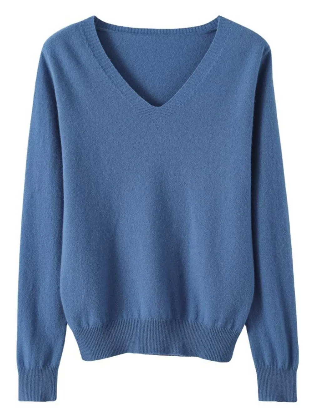 V-Neck Solid Color Sweater, image 47