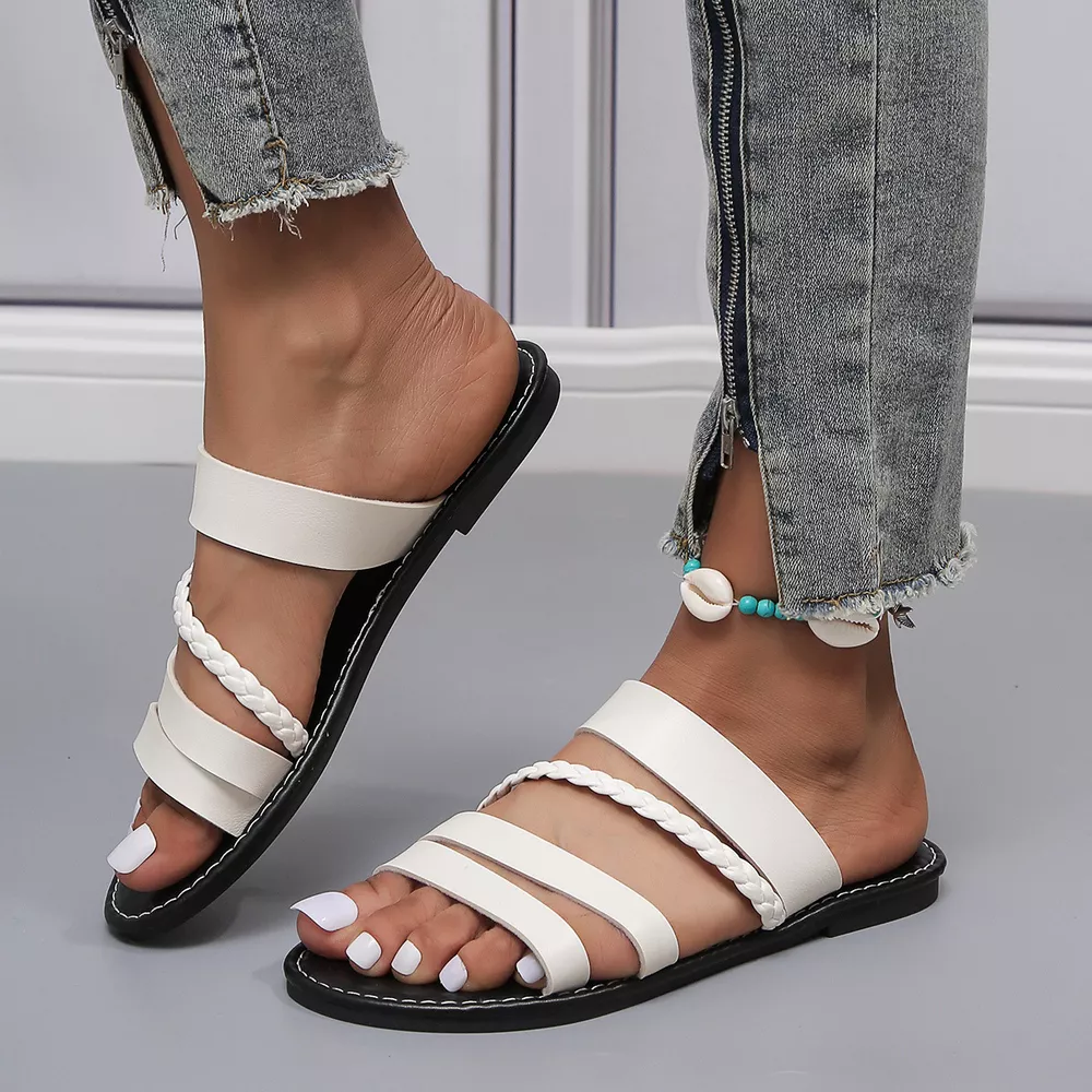 Open Toe Flats Sandals, image 9