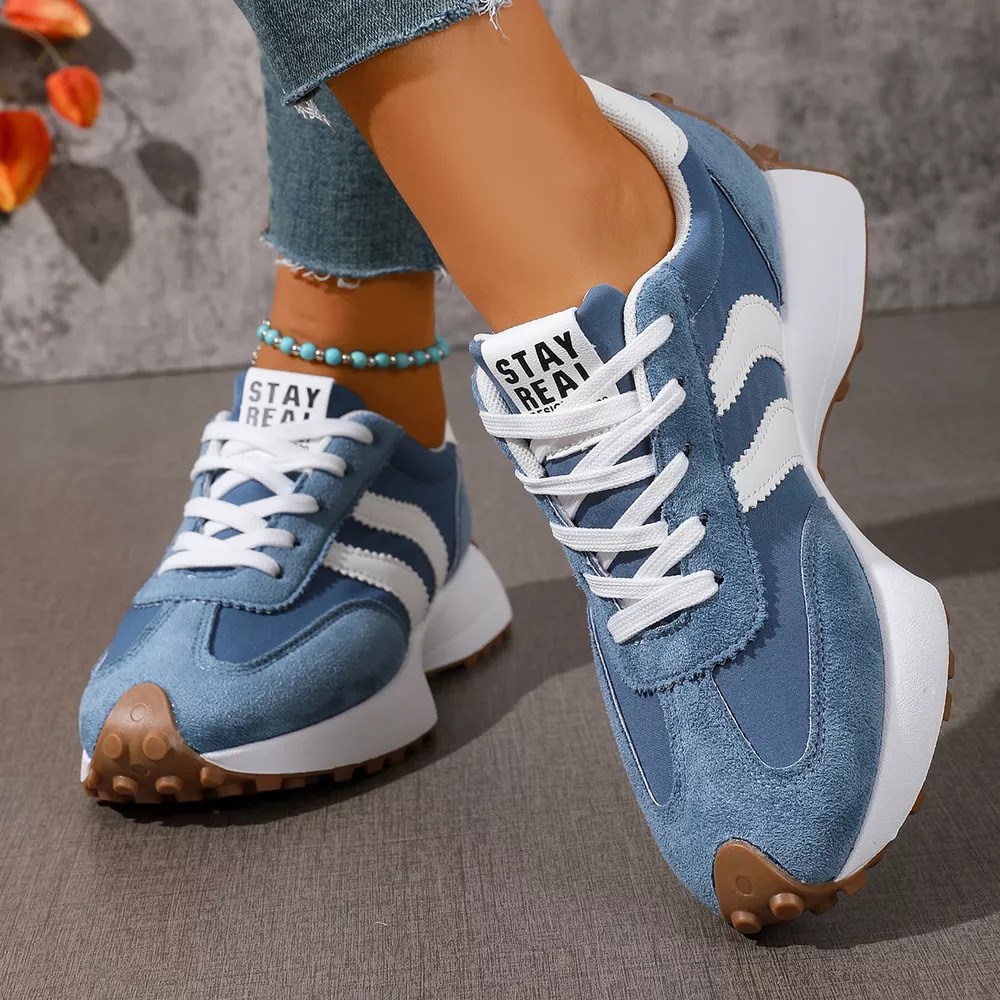 Lace Up Round Toe Sneakers, image 24