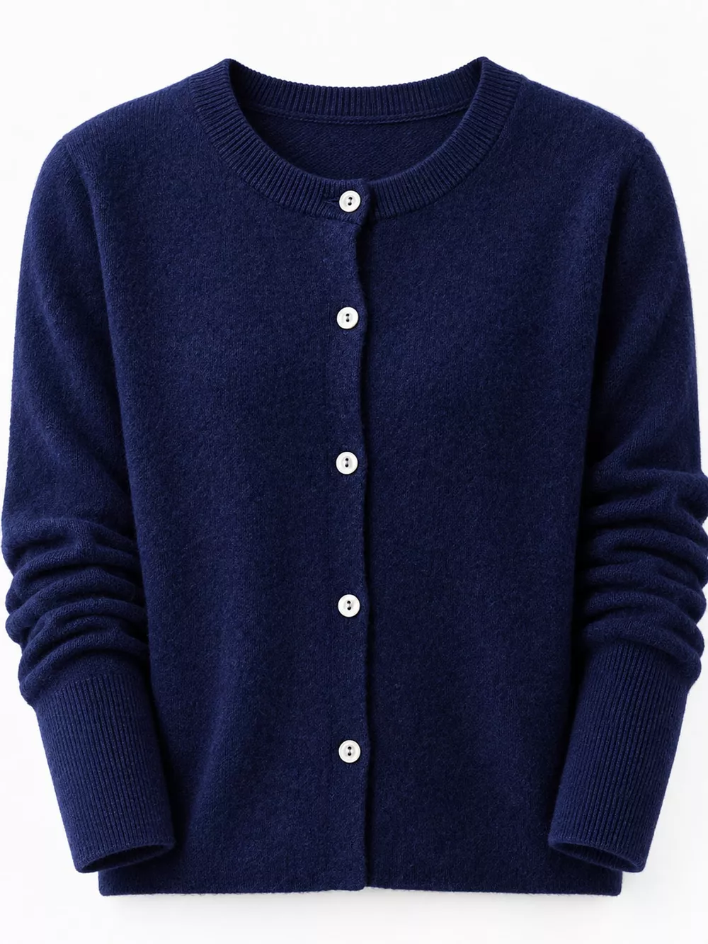 Crew Neck Button-Down Cardigan, image 82