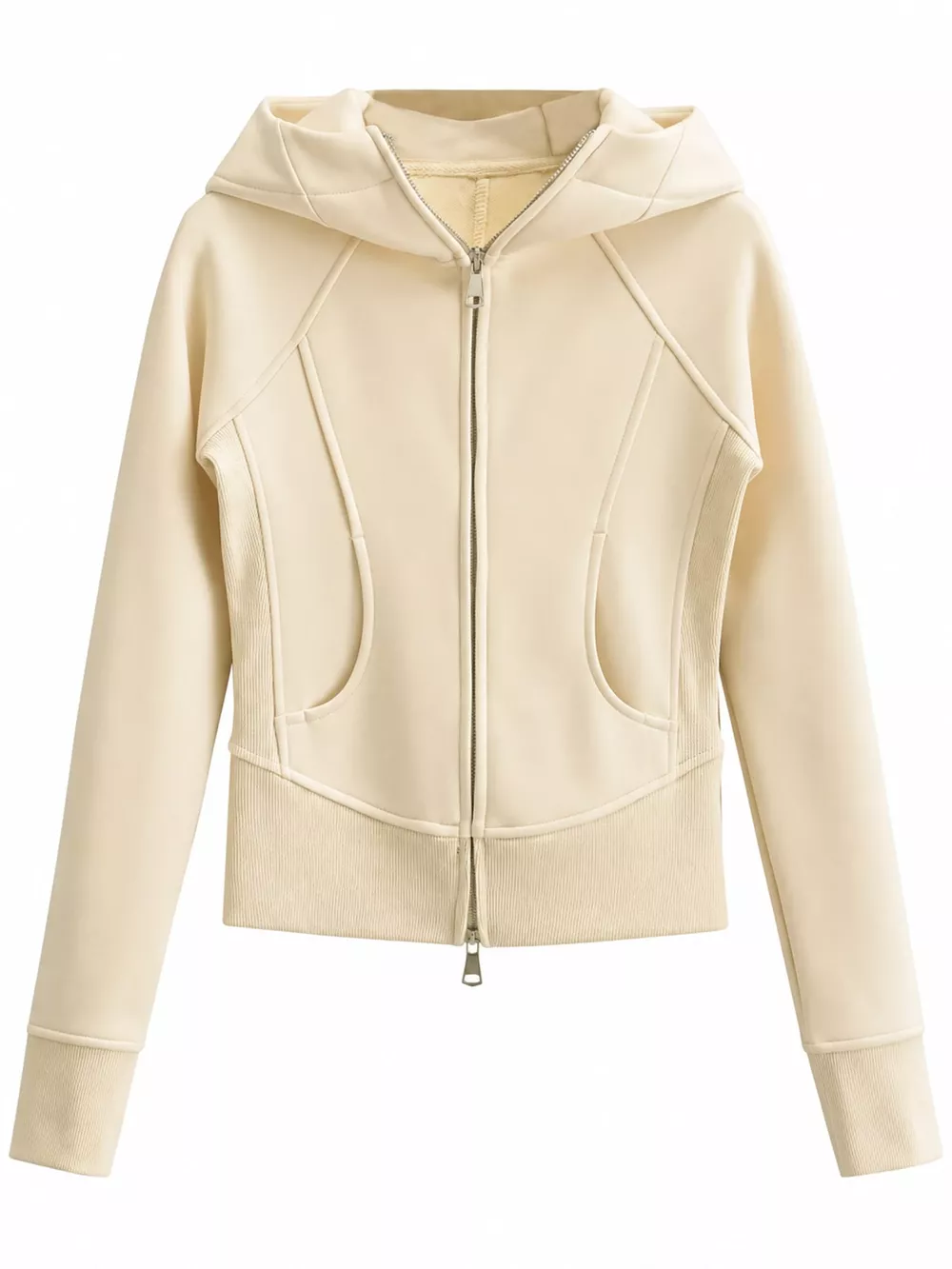 Slim-Fit Full-Zip Hoodie, image 2