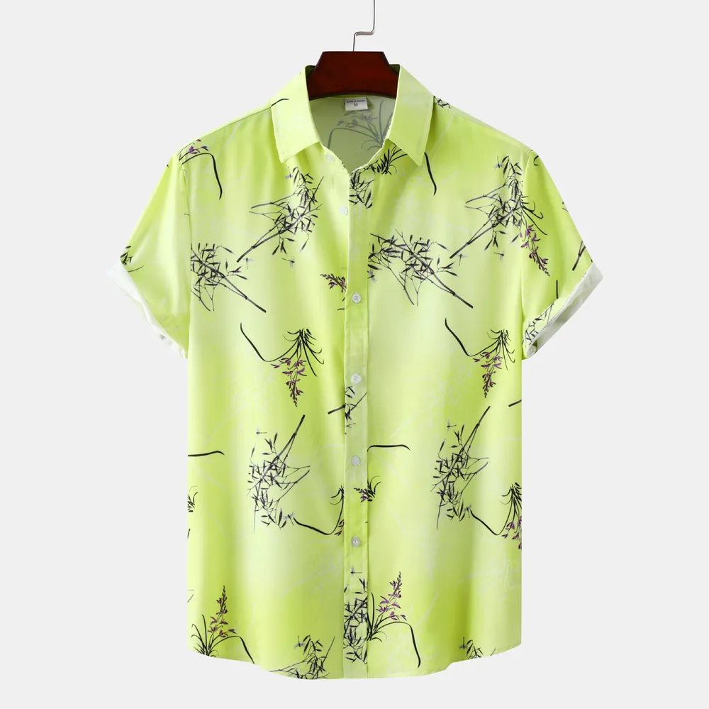 Men's Plus Size Short Sleeve Hawaiian Shirt