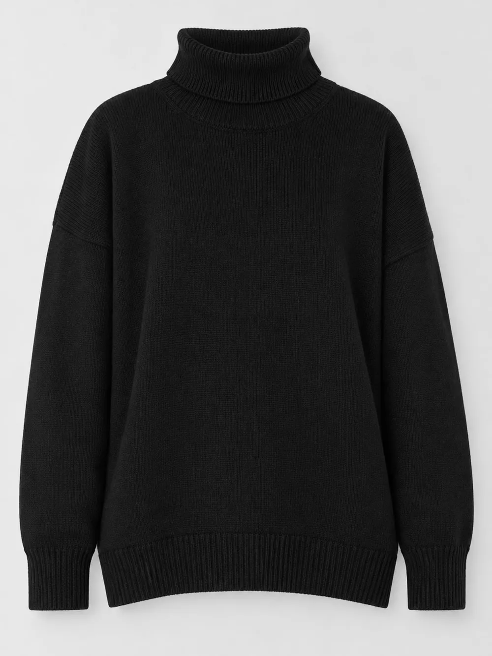 Oversized Turtleneck Dropped Shoulder Sweater, image 13