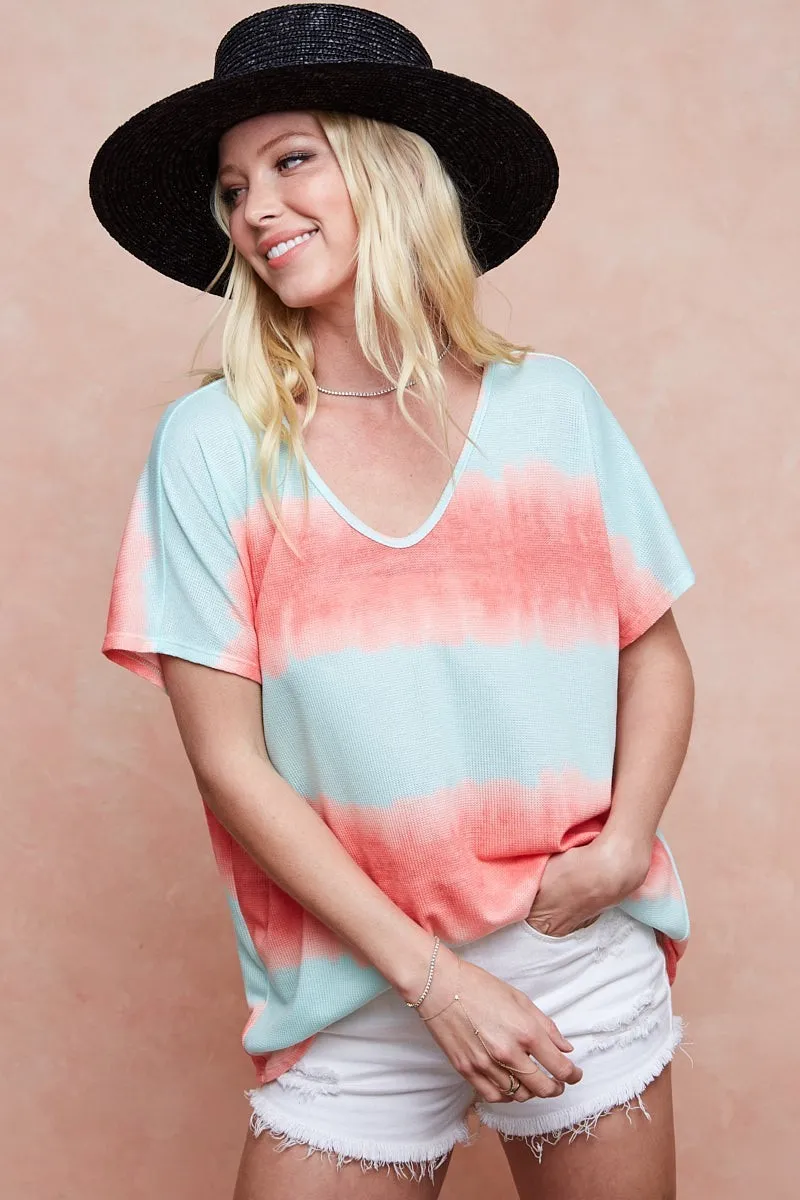Tiedye Printed Hacci Knit Top, image 10